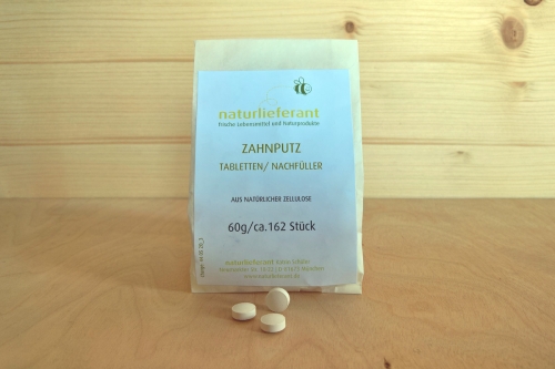 Zahnputztabletten ohne Fluorid